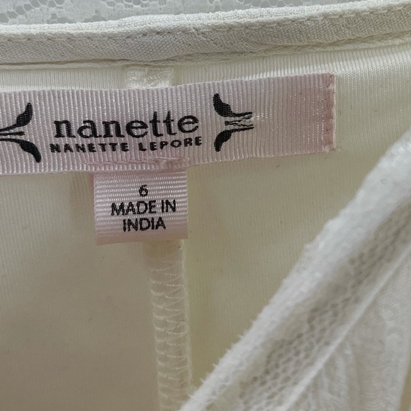 Nanette Lepore Floral Lace Embroidered Dress Size 6 Like New - Picture 6 of 10